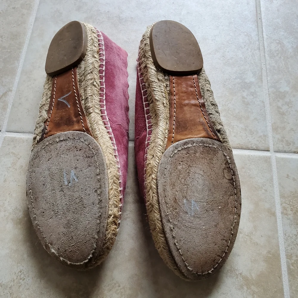 Chloé Lauren Suade Espadrilles, Size 7.5
